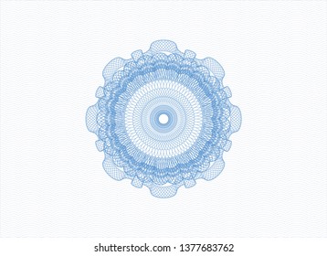 Light blue money style rosette