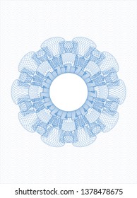 Light blue money style rosette