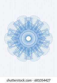 Light blue money style rosette