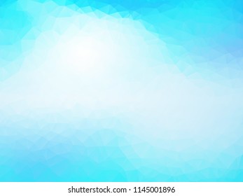 light blue mosaic triangle background