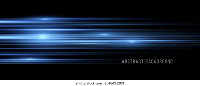 Light blue motion, cyan glowing neon lines. Sun ray glow abstract shine light effect starburst beam sunshine glowing isolated image. Realistic sun rays. 