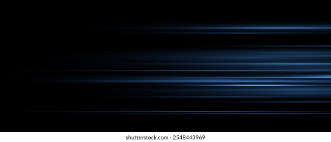 Light blue motion, cyan glowing neon lines. Sun ray glow abstract shine light effect starburst beam sunshine glowing isolated image. Realistic sun rays. 