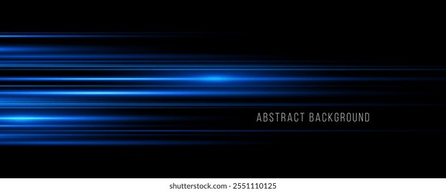 Light blue motion, cyan glowing neon lines. Sun ray glow abstract shine light effect starburst beam sunshine glowing isolated image. Realistic sun rays. 