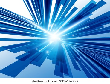 light and blue network speed background