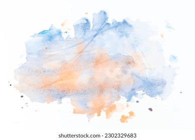 Color azul claro y naranja Fondo del vector