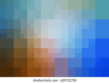 Light Blue, orange vector blurry rectangle background design. Geometric background in Origami style with gradient. 