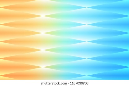 Light Blue, Orange vector seamless template with crystals, rectangles. Modern abstract illustration with colorful rectangles. Pattern for design of fabric, wallpapers.