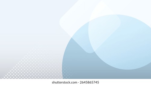 Light Blue Overlapping Shapes Presentation Background with Dot Pattern: A Modern, Minimalist Design for Web, Slideshows, and Corporate Communication Projects