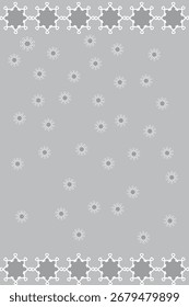 Light blue page with snowflake border, perfect for notebook pages, greeting cards and winter stationery