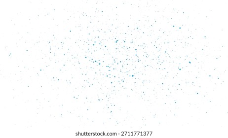 Textura de salpicadura de pintura azul claro para diseños creativos suaves, pósters modernos, efectos de punto Abstractas, Ilustración vectorial de fondo artístico