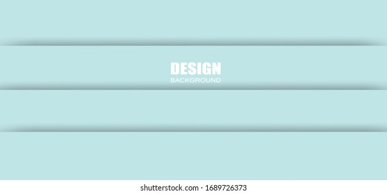Fondo de corte de papel azul claro. Decoración de papel realista texturada. Vector.