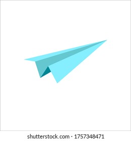 The light blue paper rocket