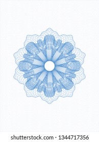 Light blue passport money rosette