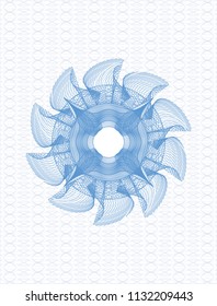 Light blue passport money rossete