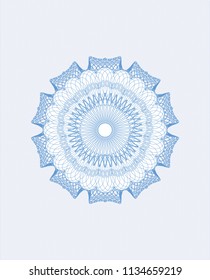 Light blue passport money rossete