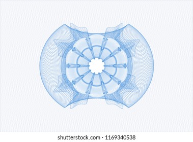 Light blue passport money rossete