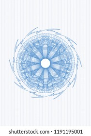 Light blue passport money rossete