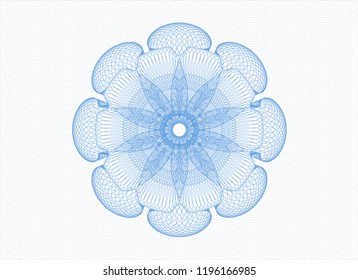 Light blue passport money rossete