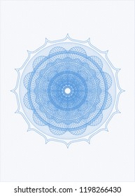 Light blue passport money rossete