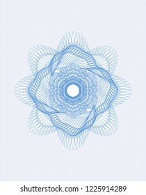 Light blue passport money rossete