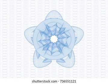 Light blue passport money rossete