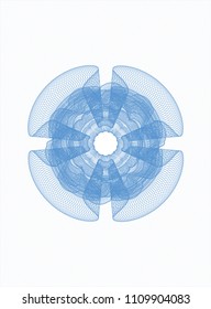  Light blue passport money style rossete