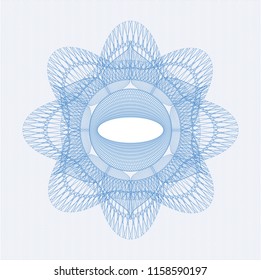 Light blue passport money style rossete