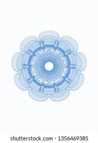Light blue passport money style rosette