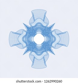Light blue passport rosette
