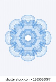 Light blue passport rosette