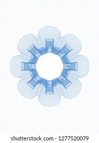 Light blue passport rosette