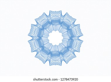 Light blue passport rosette