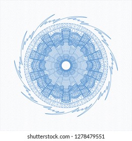 Light blue passport rosette