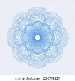 Light blue passport rosette