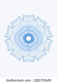 Light blue passport rosette
