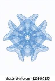 Light blue passport rosette