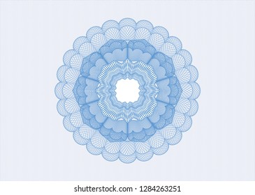 Light blue passport rosette