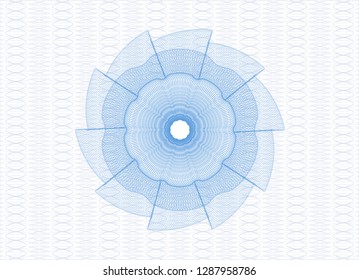 Light blue passport rosette