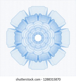 Light blue passport rosette