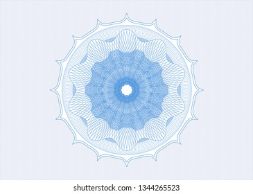 Light blue passport rosette