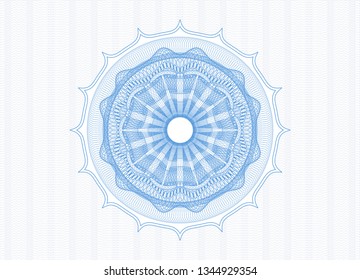 Light blue passport rosette