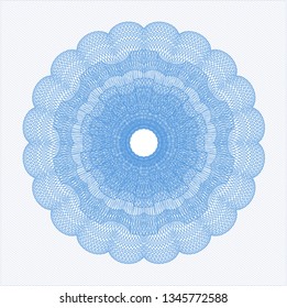 Light blue passport rosette
