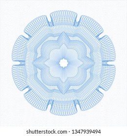 Light blue passport rosette