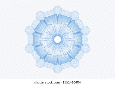 Light blue passport rosette