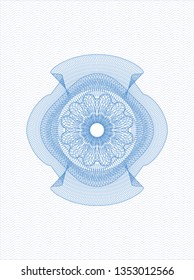 Light blue passport rosette