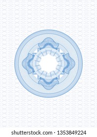 Light blue passport rosette