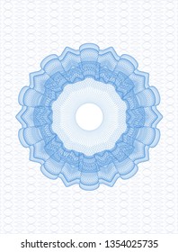 Light blue passport rosette