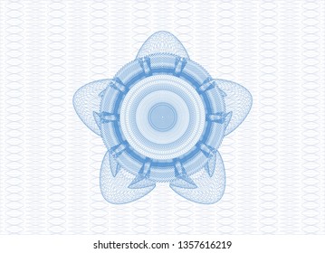 Light blue passport rosette