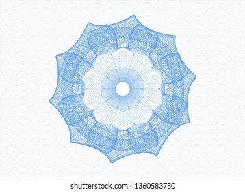Light blue passport rosette