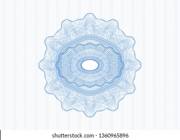 Light blue passport rosette